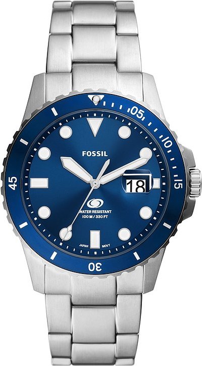 Fossil Herrenuhr FOSSIL BLUE DIVE FS6029 Edelstahl