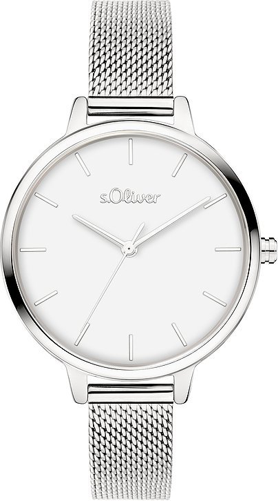 s.Oliver Damenuhr klassisch und zeitlos SO-4529-MQ Metall
