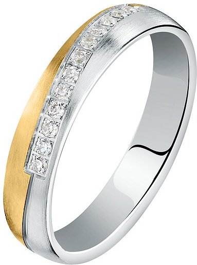 Valeria Damenring 89217791 375er Weißgold, 375er Gelbgold