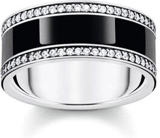 Thomas Sabo Damenring TS003 TR2446-691-11-52 925er Silber, Emaille