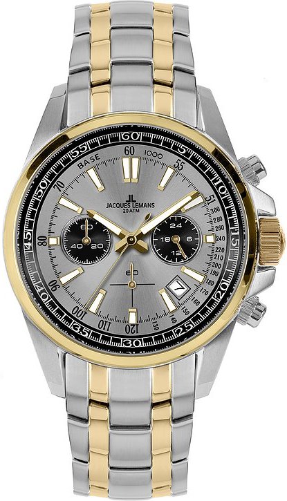 Jacques Lemans Chronograph Sport 1-2117ZM Edelstahl