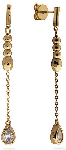 JETTE Ohrhänger DIAMOND 89217406 925er Silber, recycelt