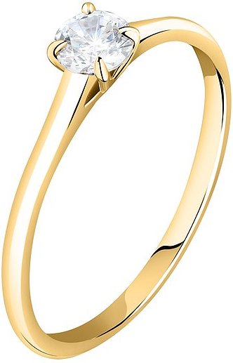 Live Diamond Damenring LDY030138014I 375er Gelbgold, recycelt