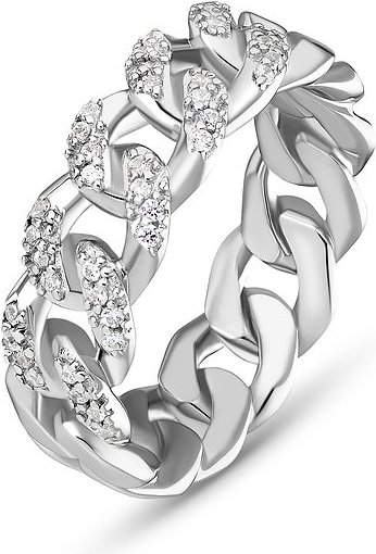 JETTE Damenring GLITTER CHAIN 88335902 925er Silber