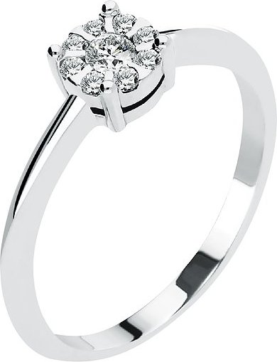 Valeria Damenring 89125367 585er Weißgold