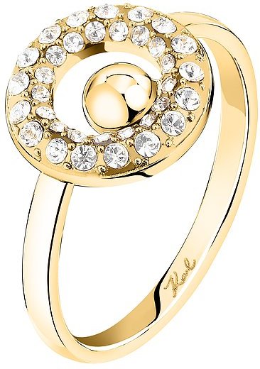 Karl Lagerfeld Damenring Crystals KLAYC57018 Edelstahl