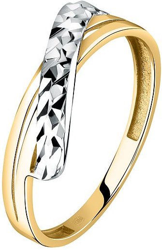 Valeria Damenring 89192511 585er Gelbgold, 585er Weißgold