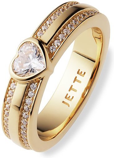 JETTE Damenring HEARTS 89217333 925er Silber, recycelt