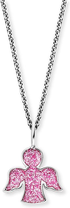 Engelsrufer Kinderkette HEN-GLITTERANGEL 925er Silber, Emaille