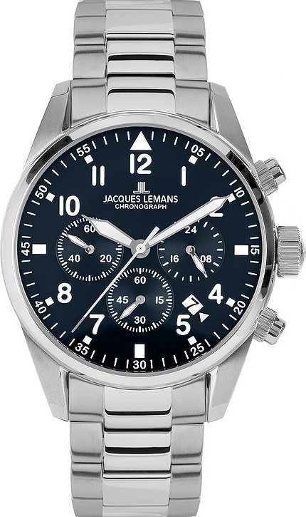 Jacques Lemans Chronograph Barcelona 42-2D Edelstahl