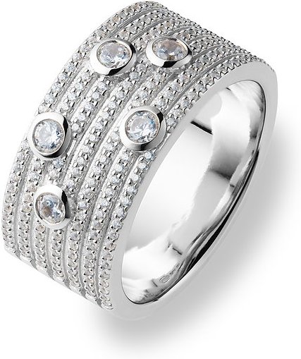 JETTE Damenring DIAMOND 89217355 925er Silber, recycelt