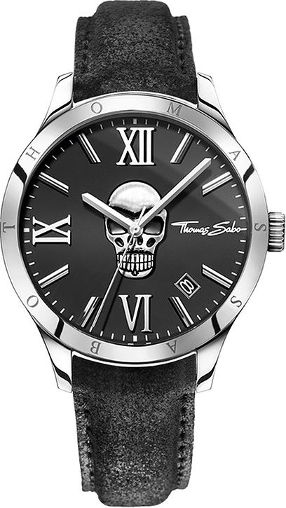 Thomas Sabo Herrenuhr Rebel at heart WA0210-218-203-43 mm Edelstahl