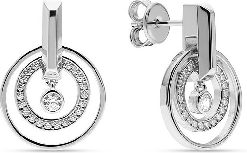 JETTE Ohrhänger TURN 89193419 925er Silber, recycelt