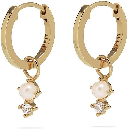 ESPRIT Creolen GLOSSY PEARLS 89041741 925er Silber, Perle, Perle