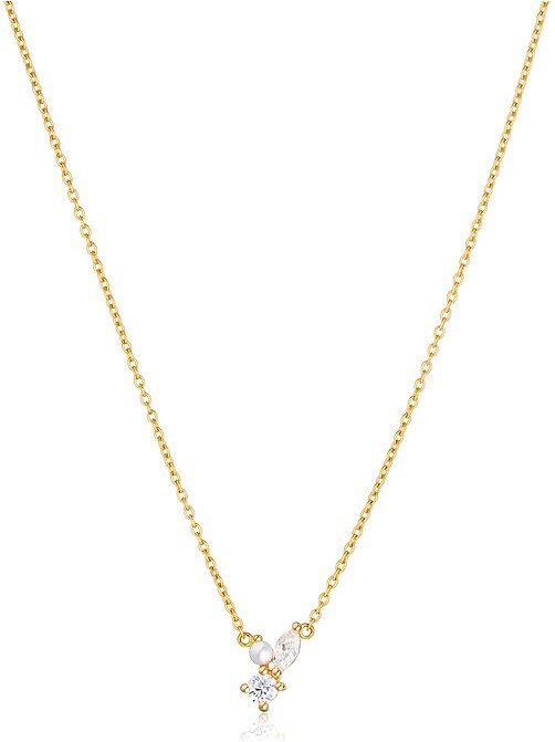 Sif Jakobs Jewellery Kette SJ-N12250-PCZ-YG 925er Silber