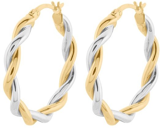 Valeria Creolen 87057941 375er Gelbgold, 375er Weißgold