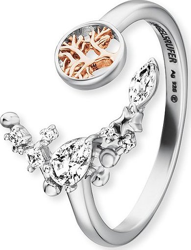 Engelsrufer Damenring ERR-LILMOON-TREE-BI 925er Silber