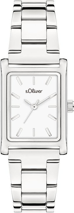 s.Oliver Damenuhr mit eckigm Gehäuse SO-4555-MQ Metall