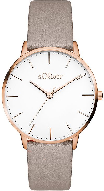 s.Oliver Damenuhr Zeitlos und klassisch SO-4469-LQ Metall