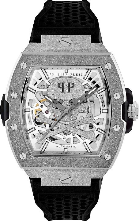Philipp Plein Herrenuhr The Skeleton Frosted PWJFA0925 Edelstahl