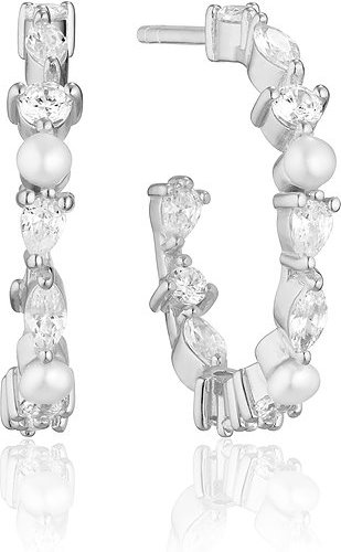 Sif Jakobs Jewellery Creolen SJ-E12235-PCZ 925er Silber