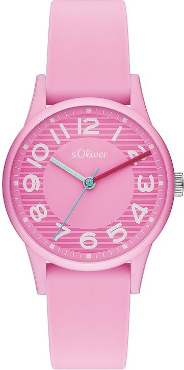 s.Oliver Damenuhr sportlich und farbenfroh SO-3515-PQ Kunststoff