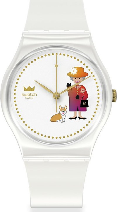 Swatch Damenuhr GZ711 Kunststoff