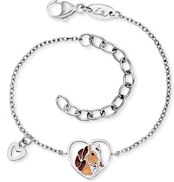 Engelsrufer Armband SS25 HEBS-HORSE-HEART Edelstahl, Emaille
