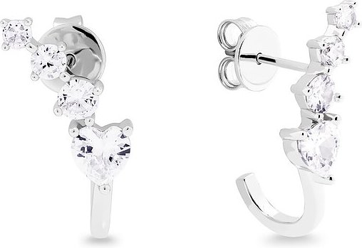 JETTE Ohrstecker METEOR 89137691 925er Silber, recycelt