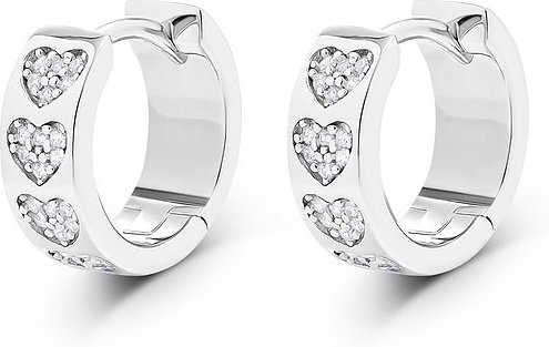 JETTE Creolen TRUE LOVE 89137292 925er Silber, recycelt