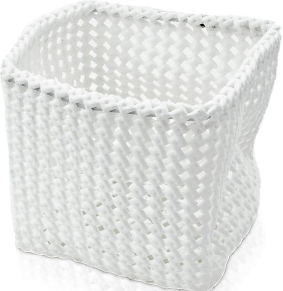 Möve Tube Korb quadratisch - formbar - Farbe: off white - 002 (4-0422)