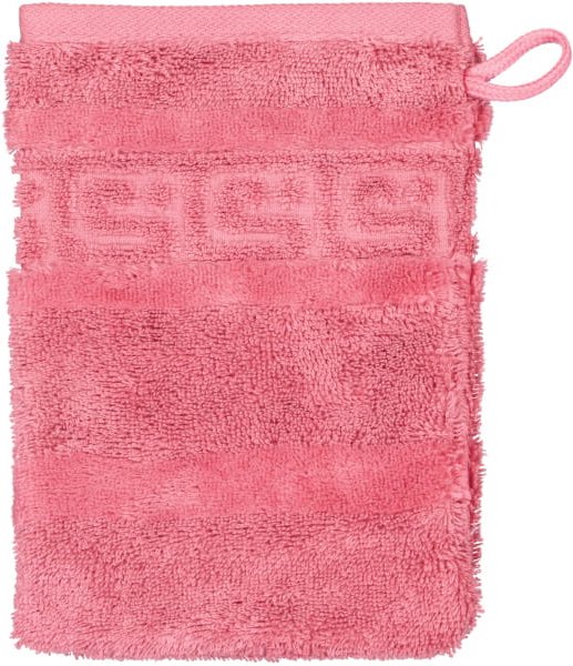 Cawö - Noblesse Uni 1001 - Farbe: 240 - rosa - Waschhandschuh 16x22 cm