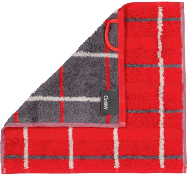 Cawö - Noblesse Square 1079 - Farbe: rot - 27 - Seiflappen 30x30 cm