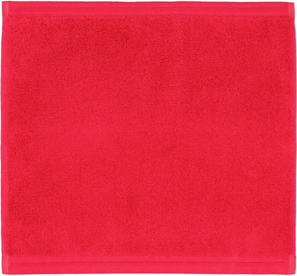 Vossen Handtücher Vegan Life - Farbe: kirschrot - 3680 - Seiflappen 30x30 cm