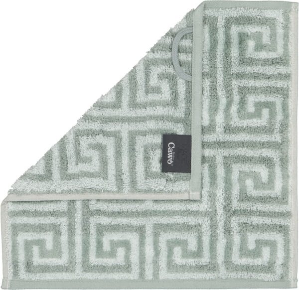 Cawö Handtücher Noblesse Elegance Allover 1088 - Farbe: nordic green - 44 - Seiflappen 30x30 cm