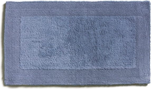 Möve Badteppiche Doubleface - Farbe: steel blue - 847 - 60x100 cm