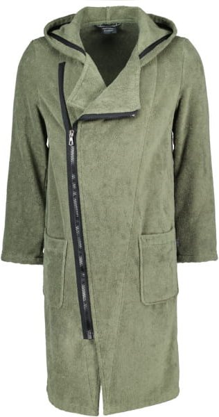 Thumbnail - Cawö Bademäntel Herren Kapuze New Zipper 6516 - Farbe: field-schwarz - 453 - XL