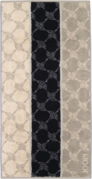 JOOP! Signature Cornflower Stripes 1657 - Farbe: Graphit - 70 - Handtuch 50x100 cm