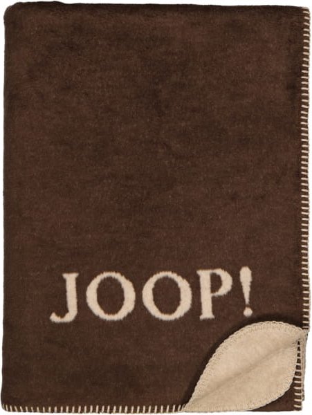 JOOP! Wohndecken Uni-Doubleface - Farbe: Mokka-Taupe - 150x200 cm