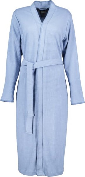 Cawö Home Damen Bademantel Kimono Pique 812 - Farbe: sky - 11 - L
