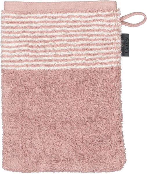Cawö - Luxury Home Two-Tone 590 - Farbe: magnolie - 83 - Waschhandschuh 16x22 cm