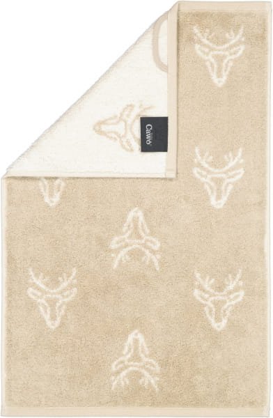 Cawö Handtücher Alpenchic Edition Allover 6229 - Farbe: natur - 33 - Gästetuch 30x50 cm