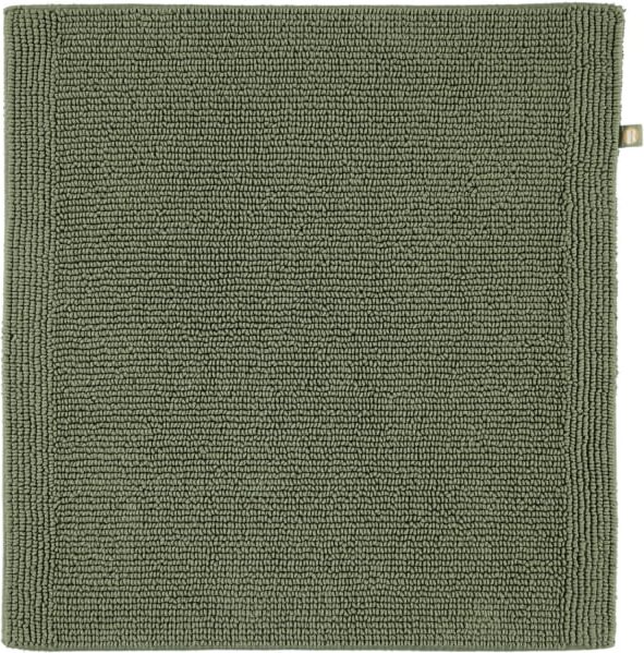 Rhomtuft - Badteppich Pur - Farbe: olive - 404 - 60x60 cm