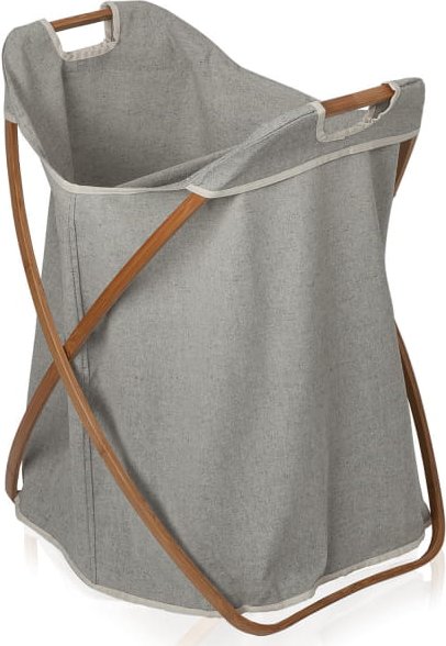 Möve Bamboo Klappbarer Wäschekorb - Farbe: grey - 081 (4-0780)