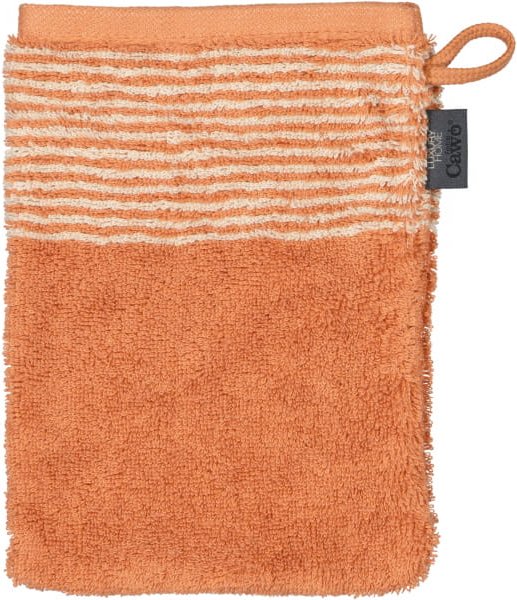 Cawö Handtücher Luxury Home Two-Tone 590 - Farbe: kupfer - 32 - Waschhandschuh 16x22 cm