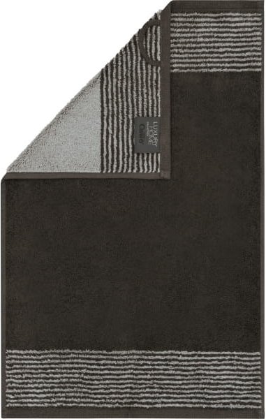 Cawö Handtücher Luxury Home Two-Tone 590 - Farbe: basalt - 73 - Gästetuch 30x50 cm