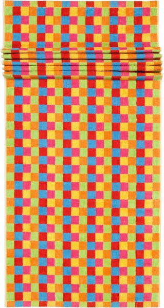 Cawö - Life Style Karo 7017 - Farbe: multicolor - 25 - Saunatuch 70x180 cm