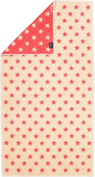 Cawö Handtücher NEW STARS Sterne klein 6261 - Farbe: beige/pink - 32 - Duschtuch 70x140 cm