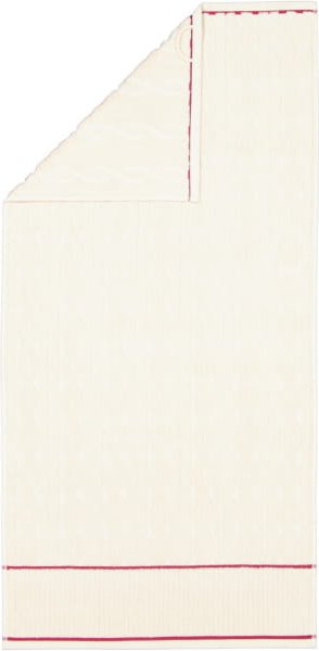 Möve Handtücher Cosy Knits Zopf allover - Farbe: nature/berry - 021 - Handtuch 50x100 cm