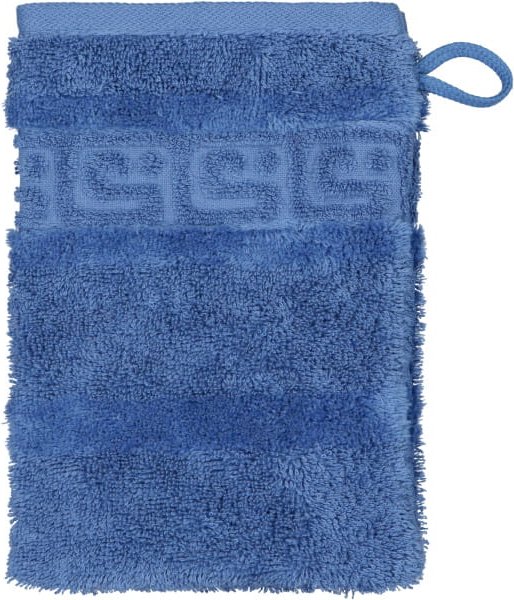 Cawö Handtücher Noblesse Uni 1001 - Farbe: saphir - 174 - Waschhandschuh 16x22 cm